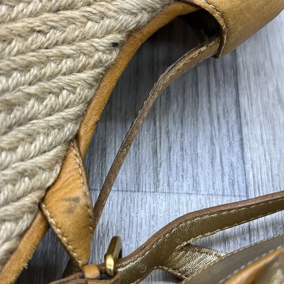 Prada Wedge Tan Espadrilles