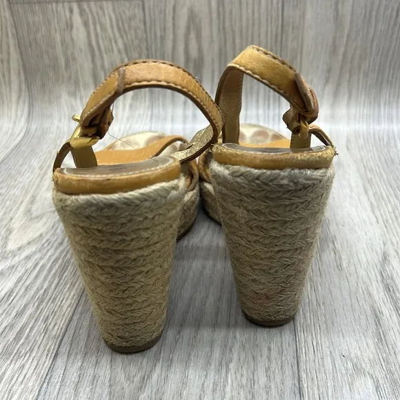 Prada Wedge Tan Espadrilles