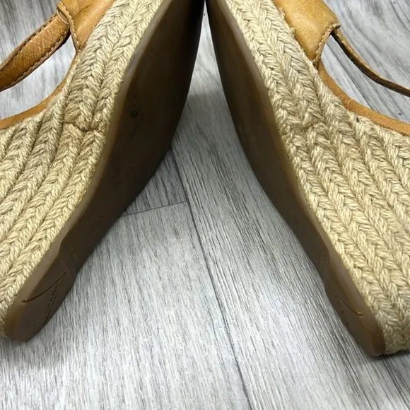 Prada Wedge Tan Espadrilles