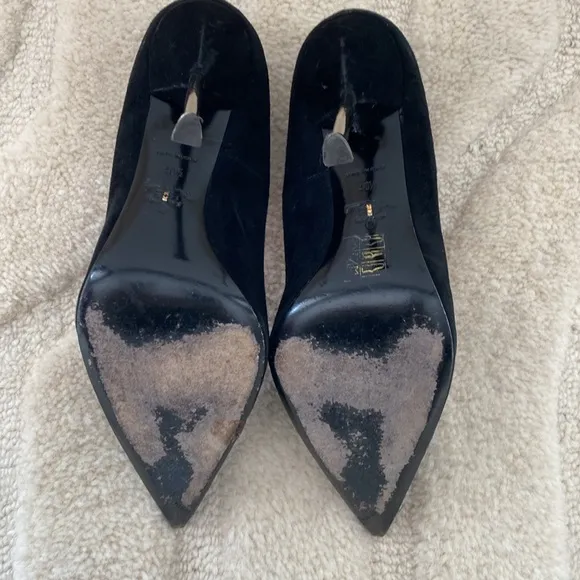 PRADA |  Women's Black Suede Heels