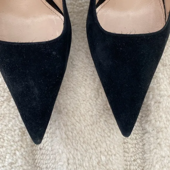 PRADA |  Women's Black Suede Heels