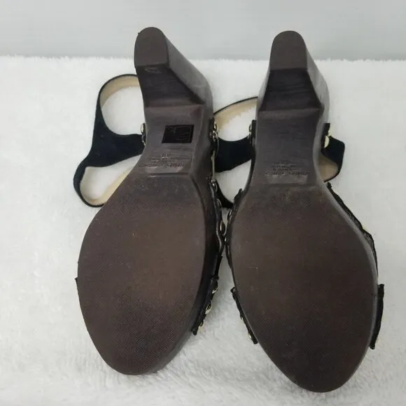 PRICE DROP-Jimmy Choo Black Suede Sling Back sandals