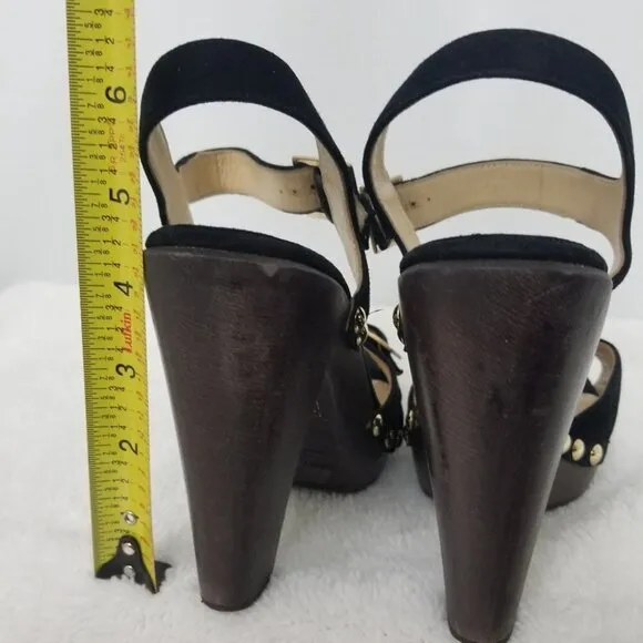 PRICE DROP-Jimmy Choo Black Suede Sling Back sandals