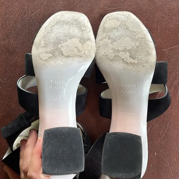 Proenza Schouler Suede Sandal with Copper Heel