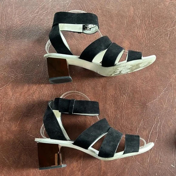 Proenza Schouler Suede Sandal with Copper Heel