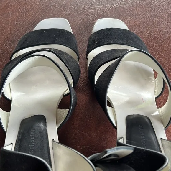 Proenza Schouler Suede Sandal with Copper Heel
