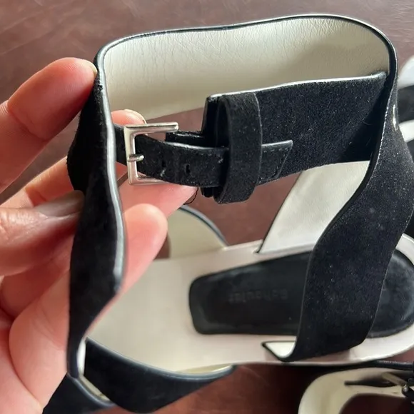 Proenza Schouler Suede Sandal with Copper Heel