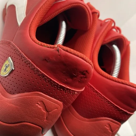 Puma Scuderia Ferrari Mens size 14 Red Kart Cat III Trainers Shoes Sneakers