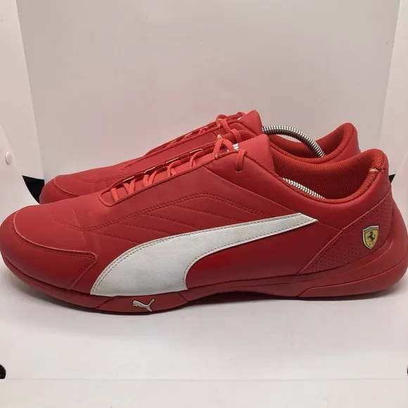 Puma Scuderia Ferrari Mens size 14 Red Kart Cat III Trainers Shoes Sneakers