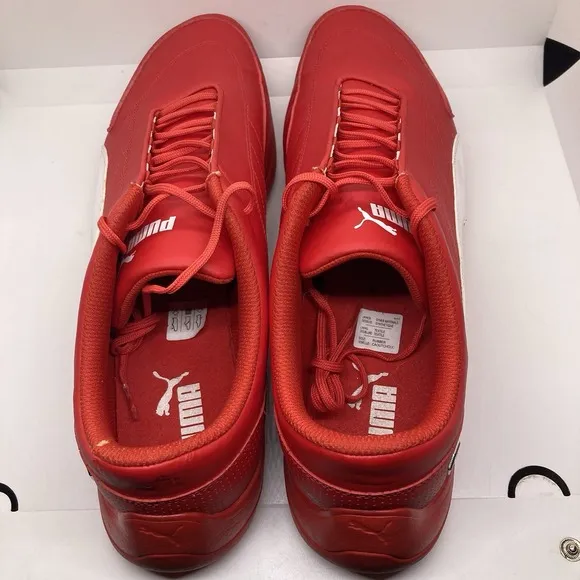 Puma Scuderia Ferrari Mens size 14 Red Kart Cat III Trainers Shoes Sneakers