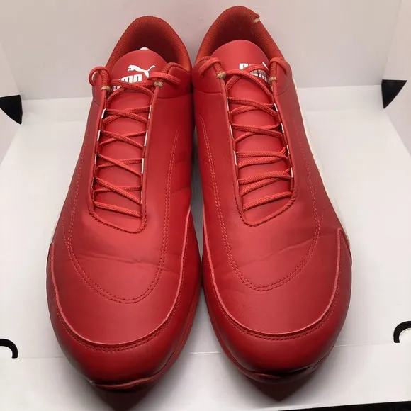 Puma Scuderia Ferrari Mens size 14 Red Kart Cat III Trainers Shoes Sneakers