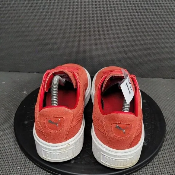 Puma Suede Platform Shoes Womens Sz 9.5 Barbados Cherry Sneakers