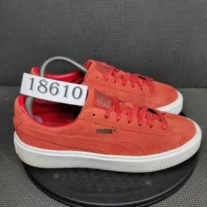 Puma Suede Platform Shoes Womens Sz 9.5 Barbados Cherry Sneakers