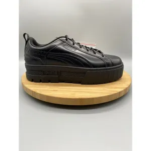 Puma X  Dua Lipa Shoes Womens Size 10 Black Platform Sneaker Lace Low 388013-01