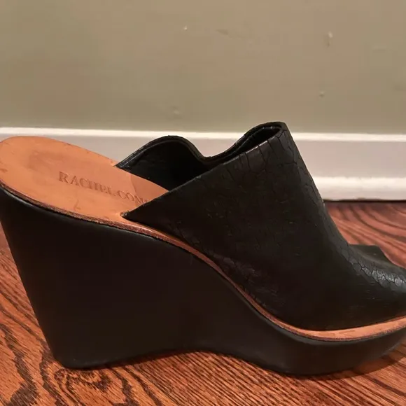 Rachel Comey moon crackle wedge shoes