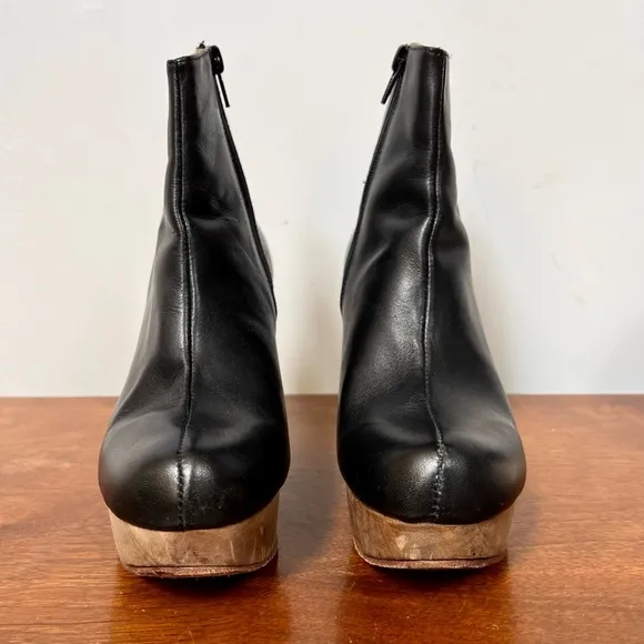 Rachel Comey Petra wooden heel leather ankle boots