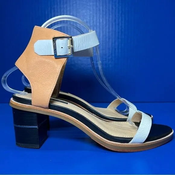 Rachel Zoe Womens Colbie Block Heel Sandals in Persimmon 7M