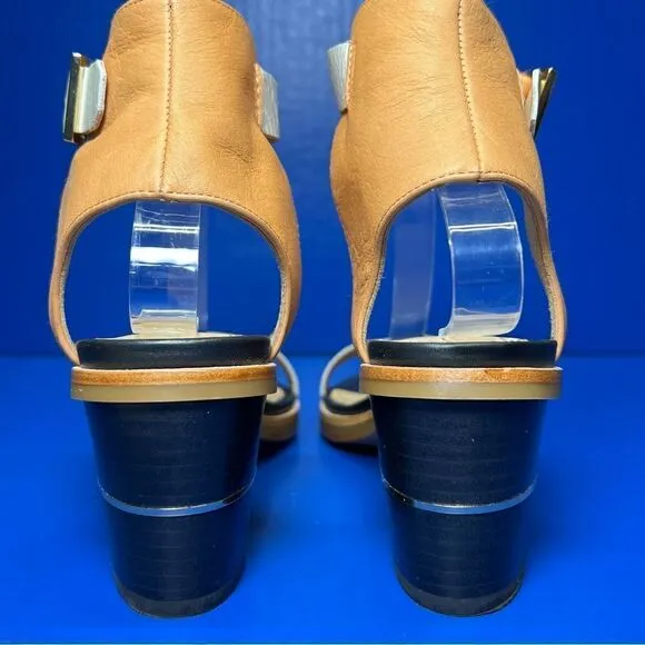 Rachel Zoe Womens Colbie Block Heel Sandals in Persimmon 7M