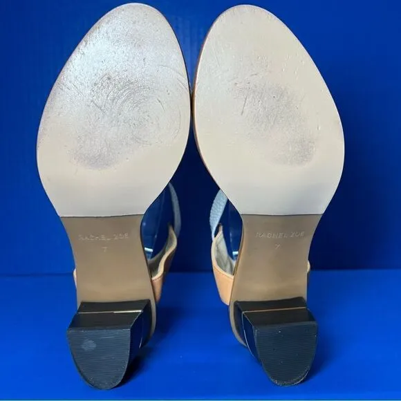 Rachel Zoe Womens Colbie Block Heel Sandals in Persimmon 7M