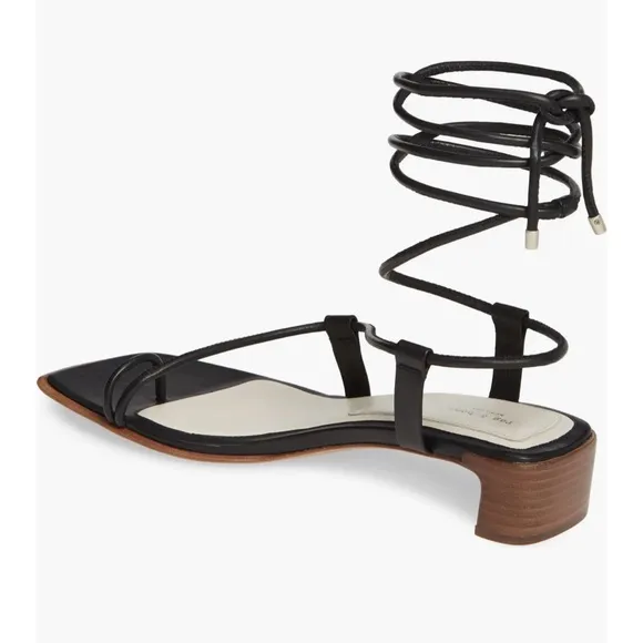 Rag &amp; Bone Cindy Tie leather sandals laced up tan 6.5