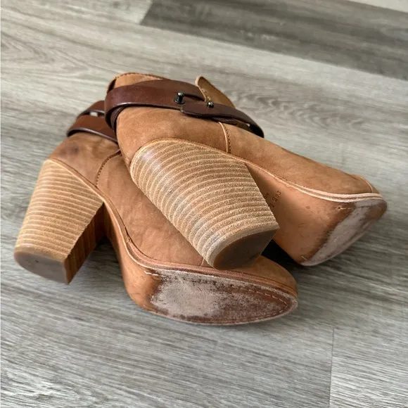 Rag &amp; Bone Harrow suede leather ankle boots in caramel color 8.5