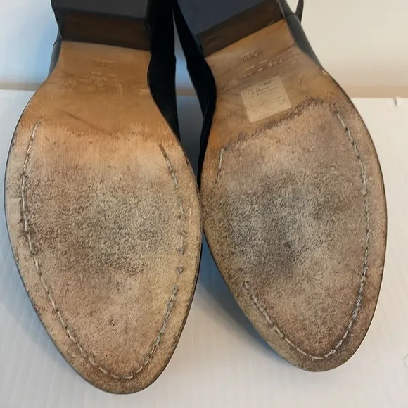 Rag &amp; Bone Harrow Women’s Leather Ankle Boots Heels Booties Sz 38.5 Black US 8