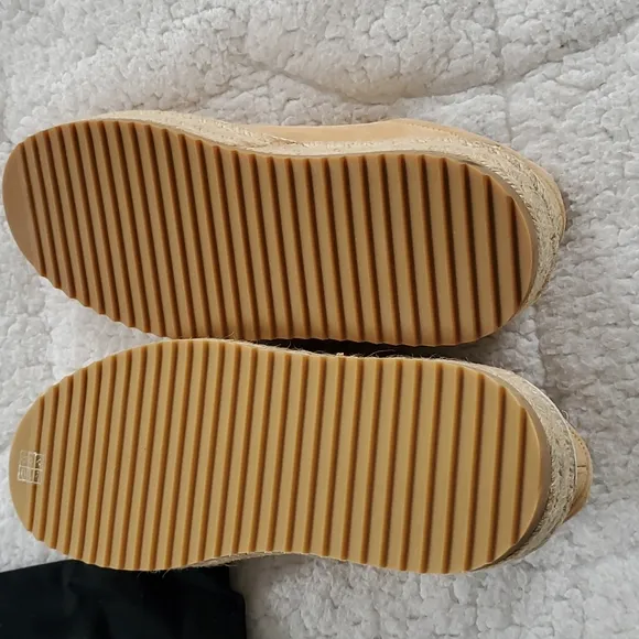 Rag &amp; Bone Kent Espadrille Platform Shoes in Dune Suede Size 7.5
