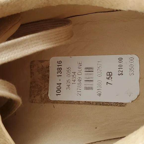 Rag &amp; Bone Kent Espadrille Platform Shoes in Dune Suede Size 7.5