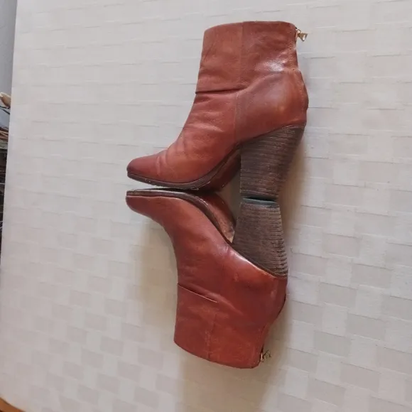 Rag &amp; Bone Leather Newbury Ankle Boots