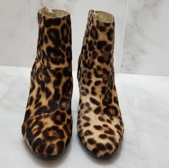 Rag &amp; Bone Leopard Calf Hair Newbury Booties 39.5