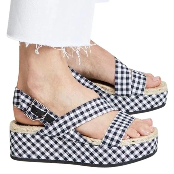 Rag &amp; bone Megan Wedge Sandals, 8.5; new
