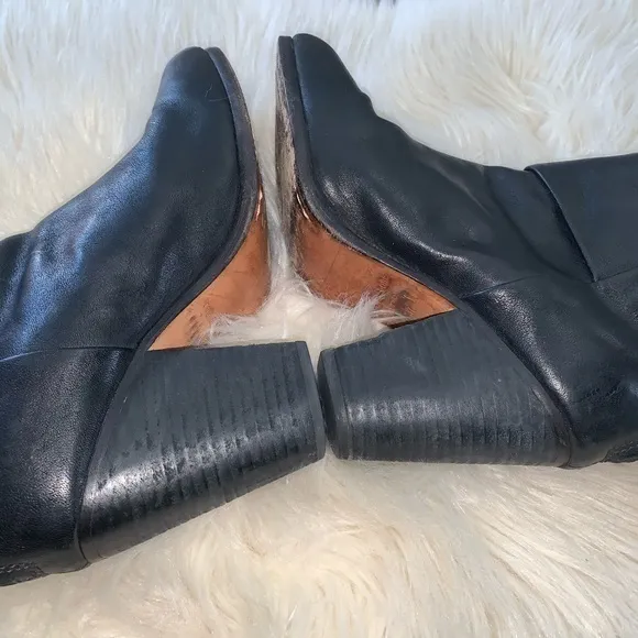 Rag &amp;‎ Bone Newberry black leather booties size 37