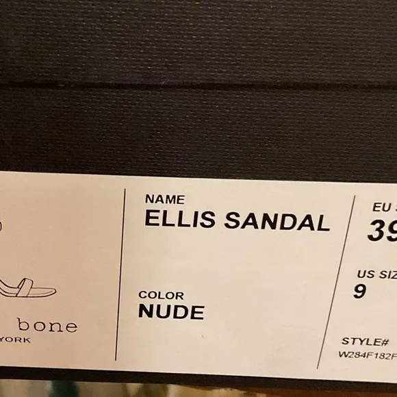Rag &amp; Bone nude Ellis sandals size 39 US 9‎