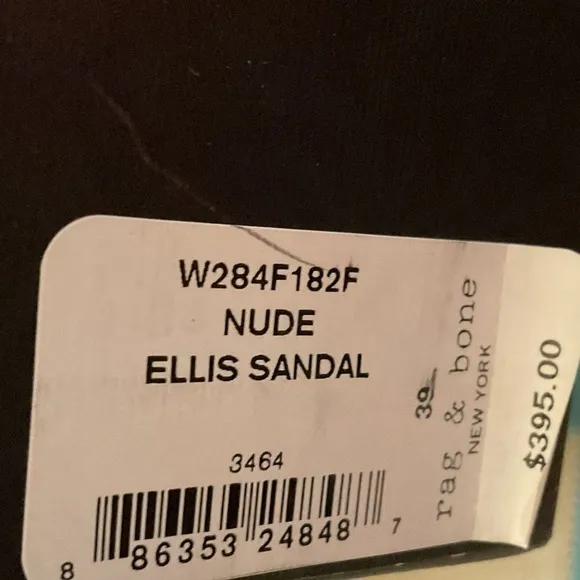 Rag &amp; Bone nude Ellis sandals size 39 US 9‎