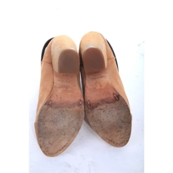 rag and bone harrow booties leather tan womens shoes ankle boots 37.5 us 7.5