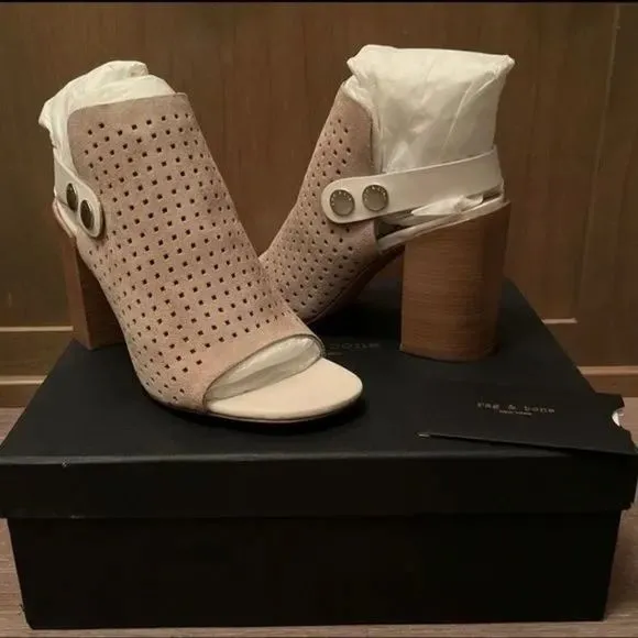 Rag &amp; Bone Leigh Stucco Suede Sandals