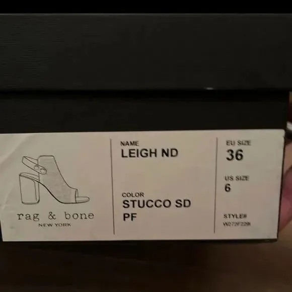 Rag &amp; Bone Leigh Stucco Suede Sandals