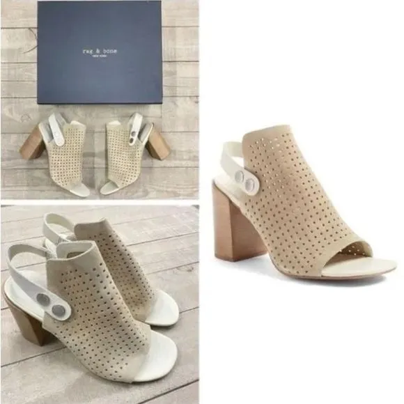 Rag &amp; Bone Leigh Stucco Suede Sandals