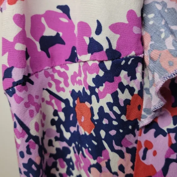 Rails Constance Purple Gardenia Resort Vacation Spring Floral Dress Size Medium
