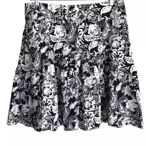 Ralph Lauren Chaps A-line Flounce Cotton Patterned Skirt NWT sz 16