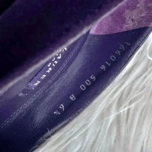 RALPH LAUREN COLLECTION | Purple Label Suede Pumps Heels Shoes Italy | Size 6.5