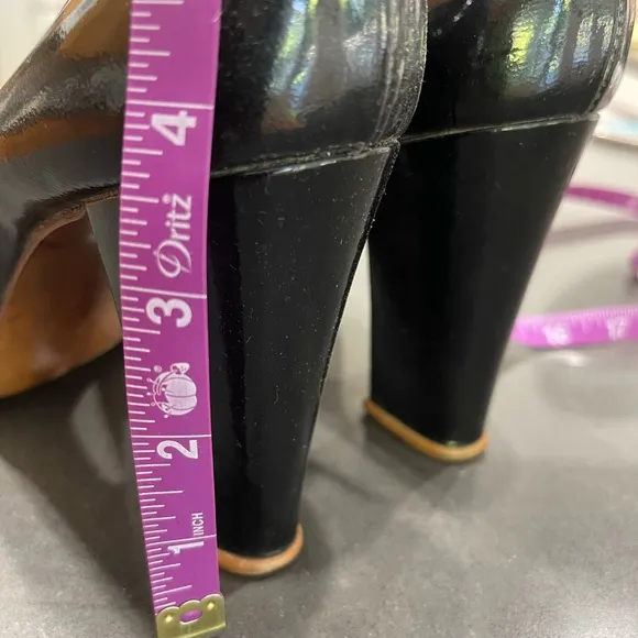 RARE!! TONY IAMMATTEO FOR CHRISTINA BLACK HEELS!! Vintage heels with dust bags!