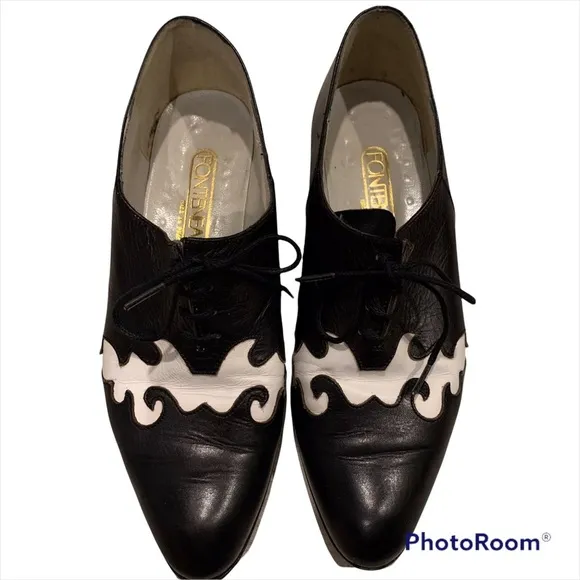 Rare Vintage Fonteneau Lace Oxford Shoes