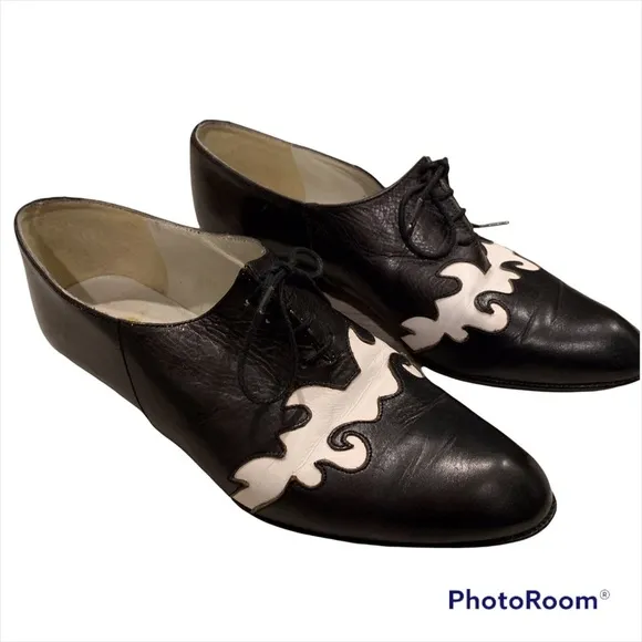 Rare Vintage Fonteneau Lace Oxford Shoes