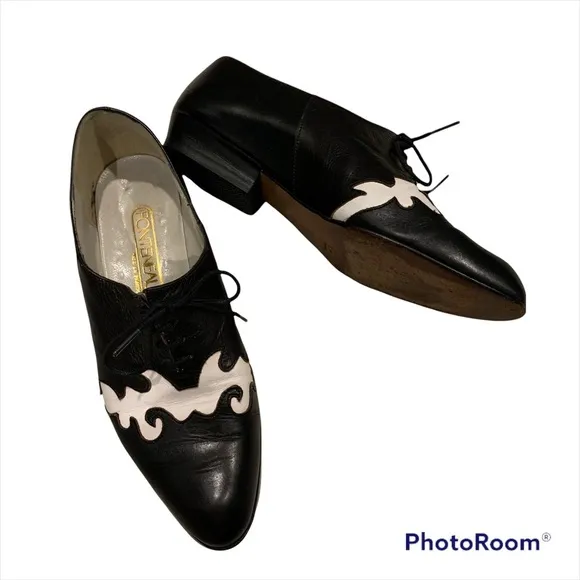 Rare Vintage Fonteneau Lace Oxford Shoes
