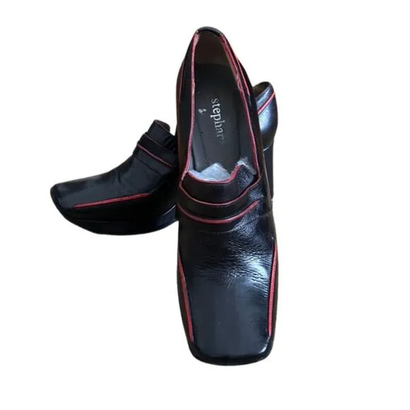 Rare Y2k Stephane Kelian Wedge Square Toe Shoes, Size 7