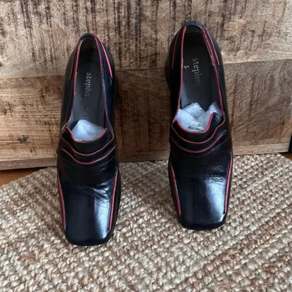 Rare Y2k Stephane Kelian Wedge Square Toe Shoes, Size 7