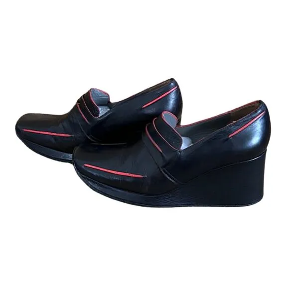Rare Y2k Stephane Kelian Wedge Square Toe Shoes, Size 7