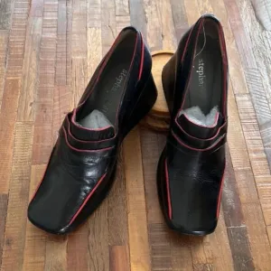 Rare Y2k Stephane Kelian Wedge Square Toe Shoes, Size 7
