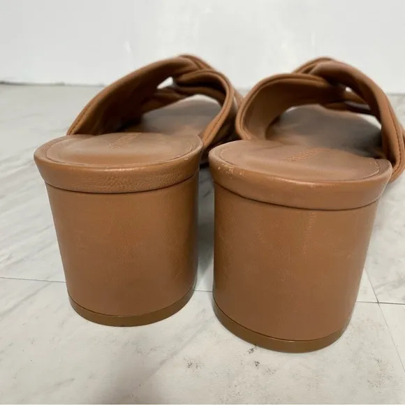 Rebecca Allen Twist Brown Leather Sandal 9